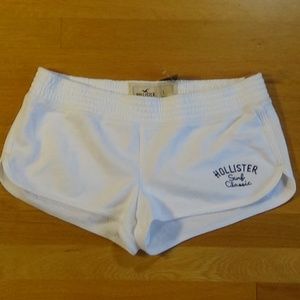 NWT Hollister White Athletic Shorts - Large